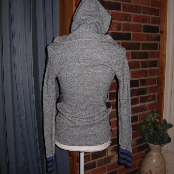 Free people hooded wool blend angora top M - Picture 3 of 7